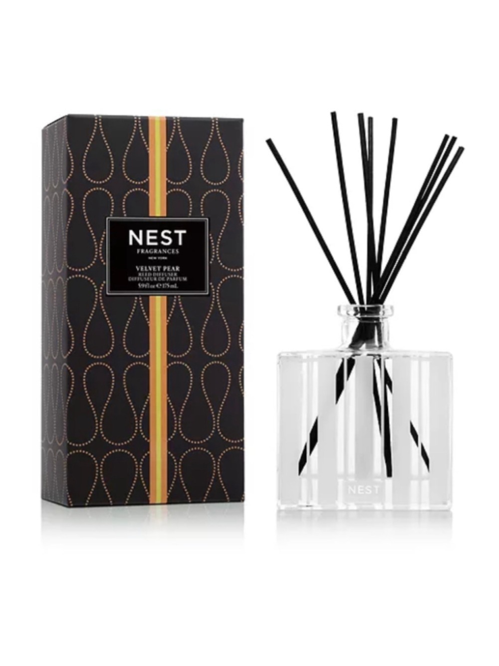 NEST Fragrances Velvet Pear Reed Diffuser One Size Black Clear